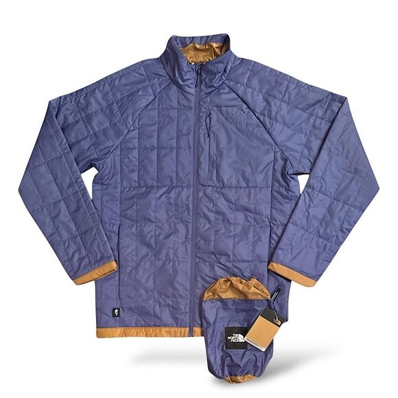 NWT The North Face Circaloft Puffer Jacket Cave Blue/ Utility Brown - Picture 14 of 16